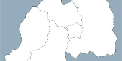 Ruanda Landkarte Umriss